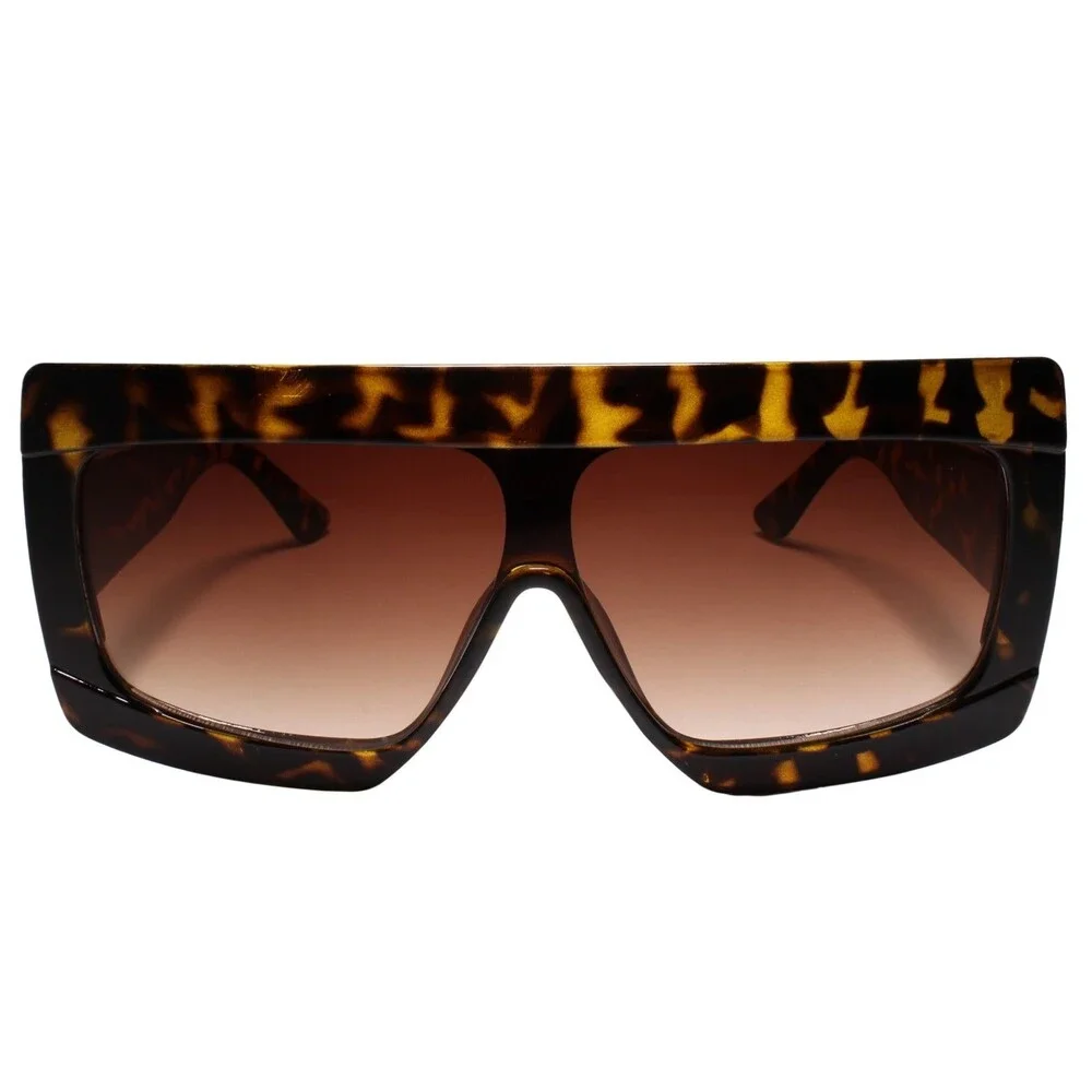 Swag Dapper Clubbing Flat Top Modern Hip Mens Womens Tortoise Sunglasses